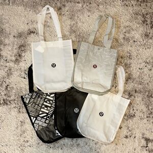 Reusable Lululemon tote bags